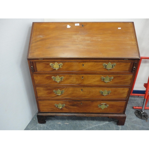 301 - Late Georgian mahogany writing bureau.