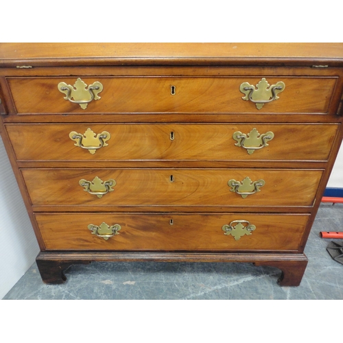 301 - Late Georgian mahogany writing bureau.