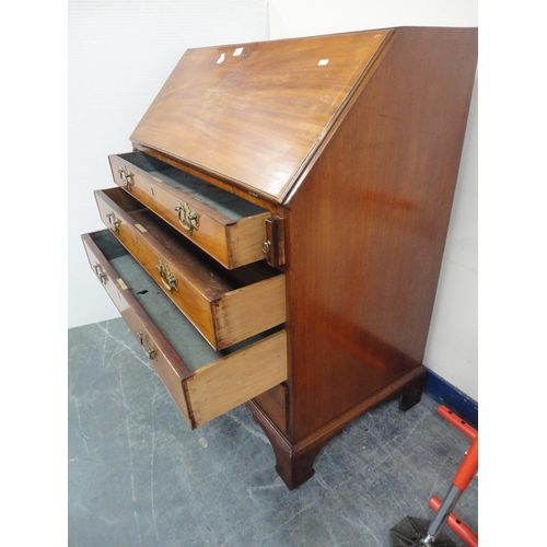 301 - Late Georgian mahogany writing bureau.