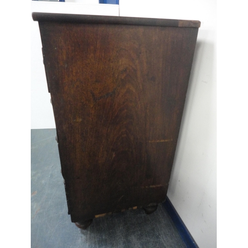 303 - Late Georgian mahogany chest of drawers.