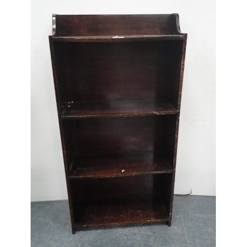 308 - Narrow open bookcase.