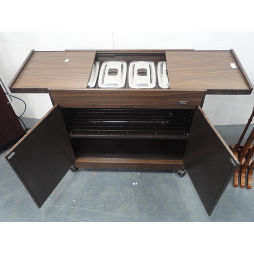 311 - Corby 500 trouser press/valet stand, and a hostess trolley.  (2)