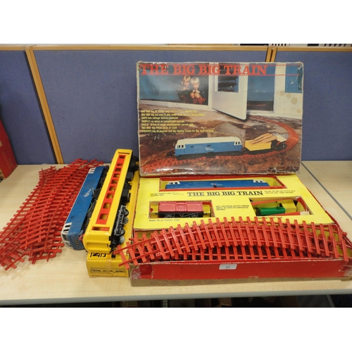 37 - Tri-ang 'The Big Big Train' set etc, boxed.