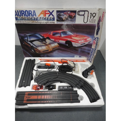 47 - Tomy Aurora AFX Midnight Racers set, boxed.