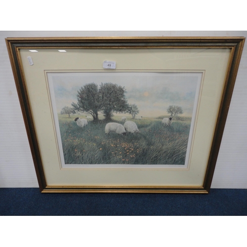 49 - Kenneth LeechEvening Pasture, Moorland Stream and Quiet WatersThree pencil signed limited edition ar... 