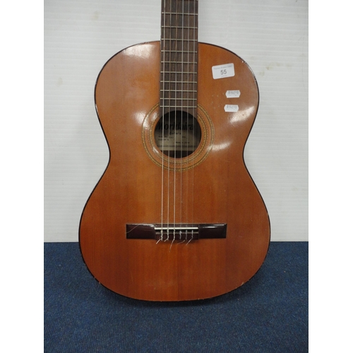 55 - Moridaira acoustic guitar, no. 841.