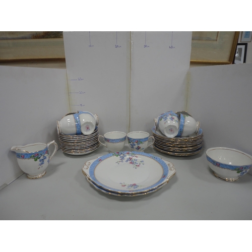 58 - Royal Albert 'Harebell' pattern part tea set.