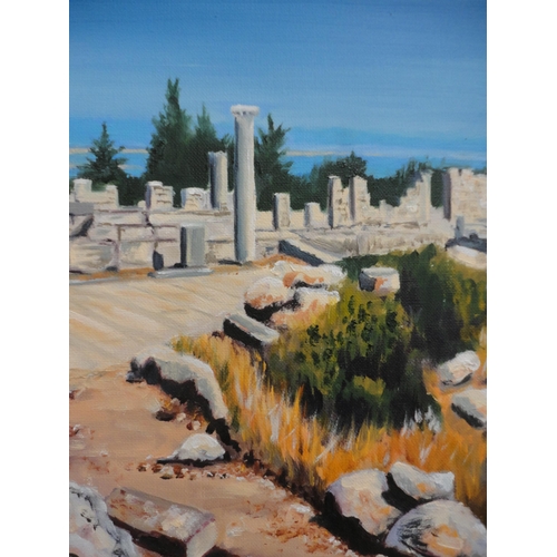 63 - John BuissonLandscapeSigned and dated, oil on canvas, an oil and acrylic by the same hand, initialle... 