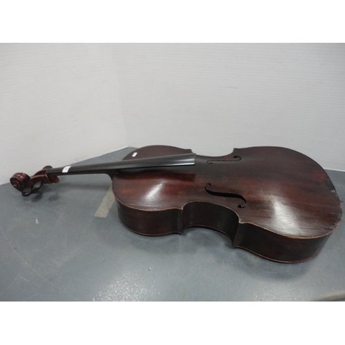 66 - Cello with bow, cased.