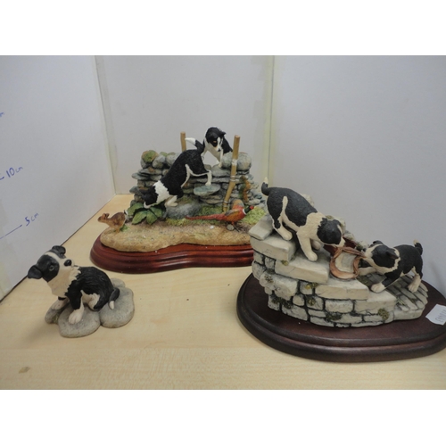 77 - Border Fine Arts dog group, 'Split Decision' from the James Herriot Studio collection, no. A4072, bo... 