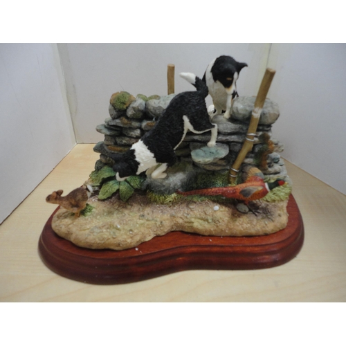 77 - Border Fine Arts dog group, 'Split Decision' from the James Herriot Studio collection, no. A4072, bo... 