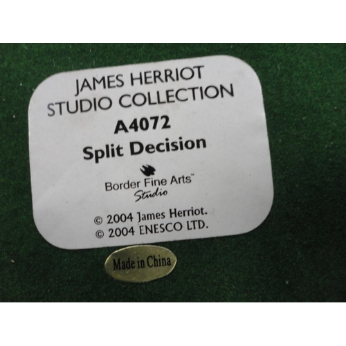 77 - Border Fine Arts dog group, 'Split Decision' from the James Herriot Studio collection, no. A4072, bo... 