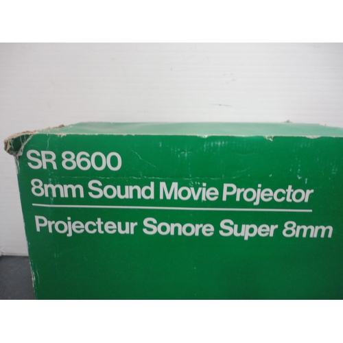 78 - Hanimex SR8600 8mm sound movie projector, fitted box, Flectalux 1000MLA floodlight, and an Elmo Supe... 