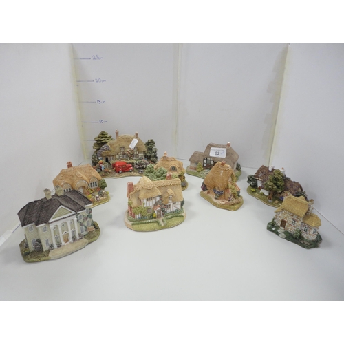 82 - Group of Lilliput Lane, Academy and other house models.  (9)