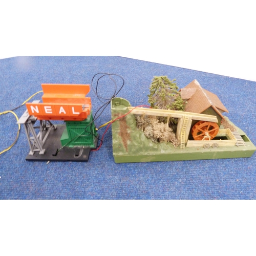 9 - Carton containing model railway accessories to include buildings, track etc.