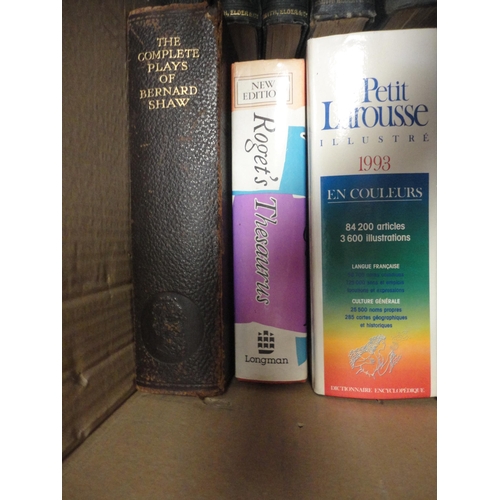 94 - Two large cartons containing various general books and novels to include Rudyard Kipling, Shelley, T... 