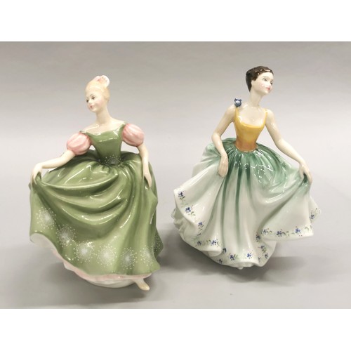 256 - Two Royal Doulton figurines to include Michele HN2234, and Cynthia HN2440