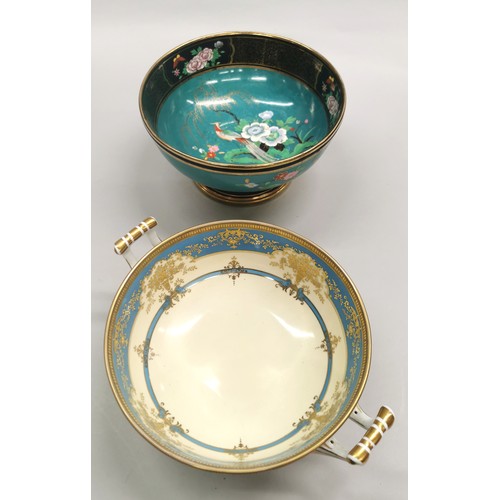 258 - Two footed noritake bowls