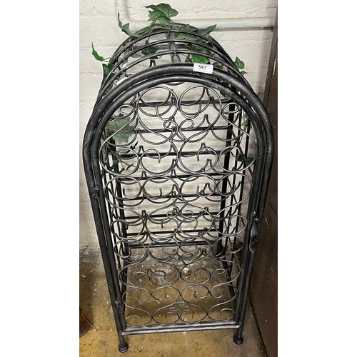 587 - Large contemporary wine rack