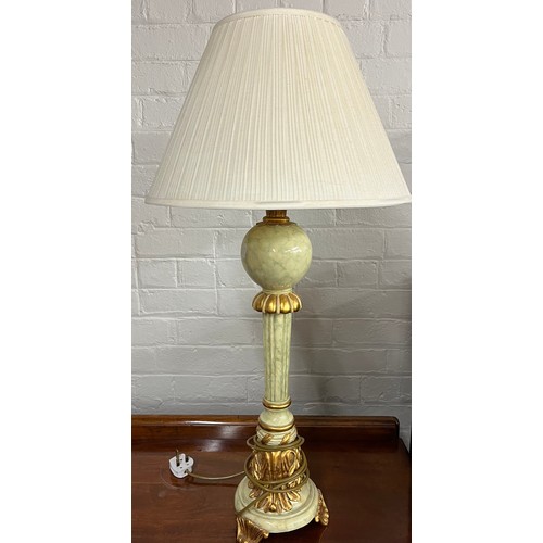 594 - Pair ornate table lamps