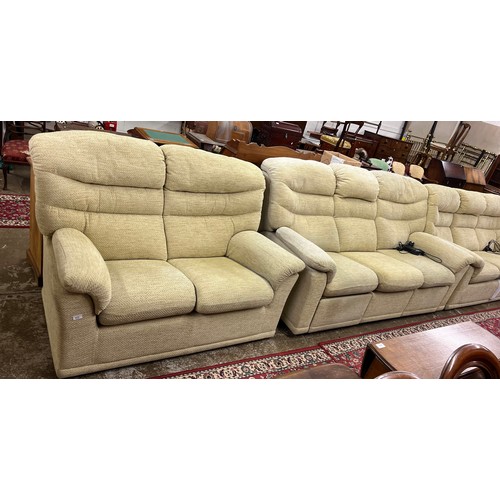 612 - G-Plan pair of three seater settees and two seater settee(3)