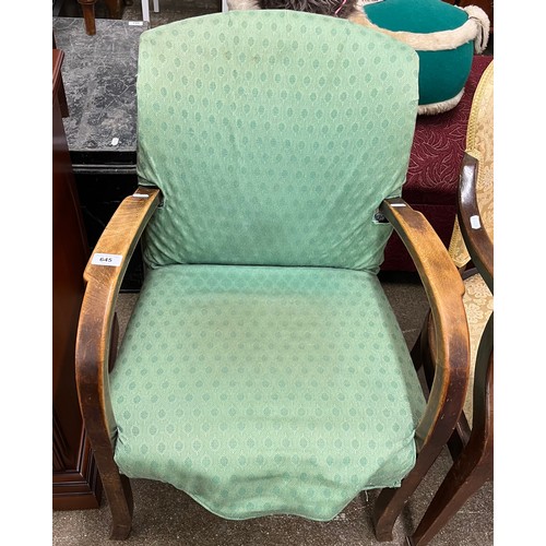 645 - Upholstered armchair 