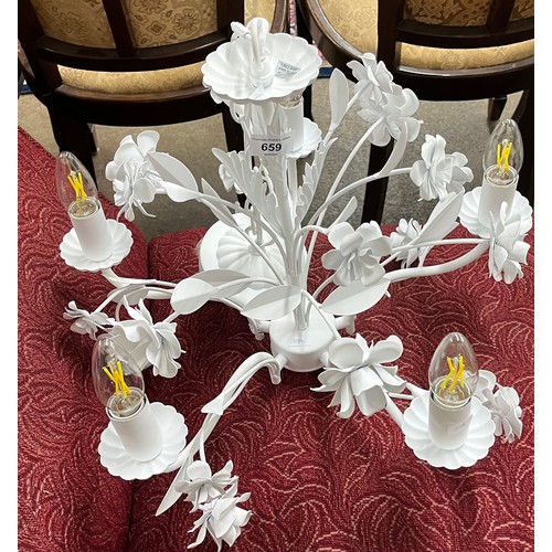 659 - Decorative floral ceiling light 