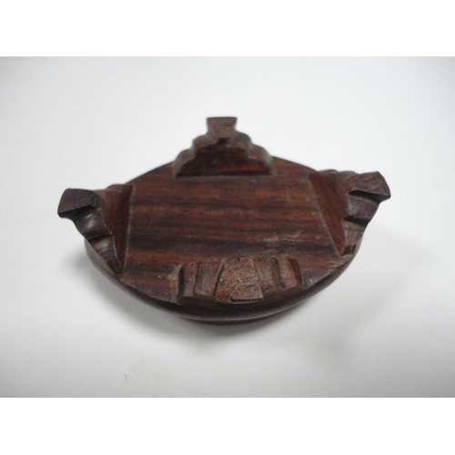 204 - Small Chinese-style jade-coloured censer and cover on stand, and a similar jade-coloured temple dog.... 