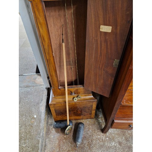 591 - Victorian mahogany longcase clock by J.N. Cameron of Kilmarnock. Dial inscribed with 'Cotter's Satur... 