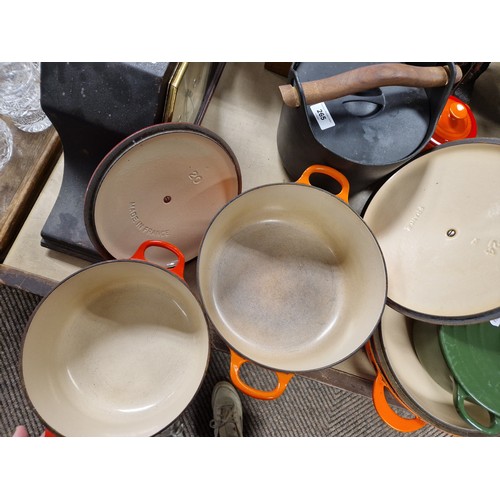 265 - Collection of le Creuset cookware to include casseroles etc.