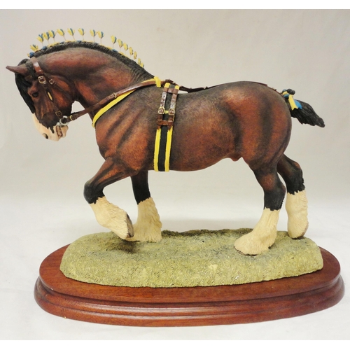 304 - Border Fine Arts limited edition figure modelled as a Suffolk Punch stallion, sculpted by Anne Wall,... 