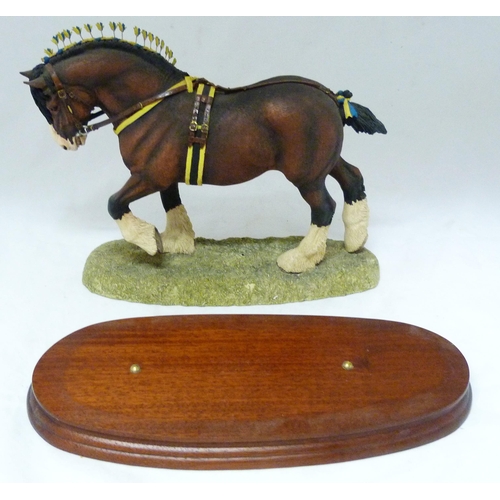 304 - Border Fine Arts limited edition figure modelled as a Suffolk Punch stallion, sculpted by Anne Wall,... 