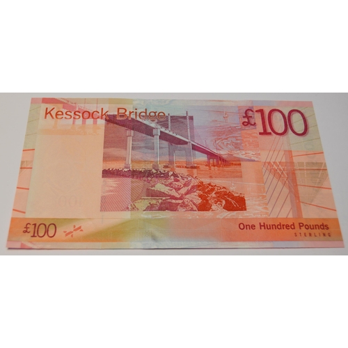 261 - Bank of Scotland Bridges series uncirculated £100 replacement banknote, Stevenson/Matthew, ZZ 001801... 