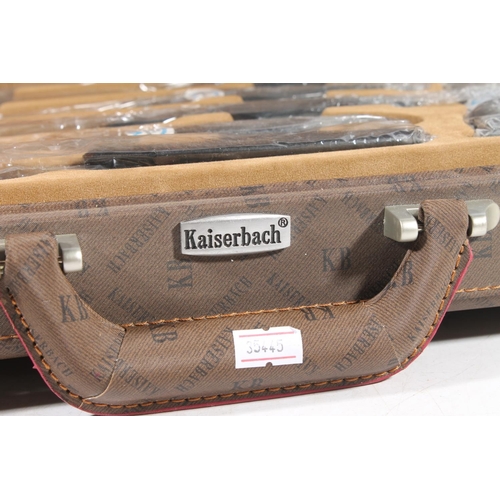 18 - Kaiservach briefcase containing kitchen knives.