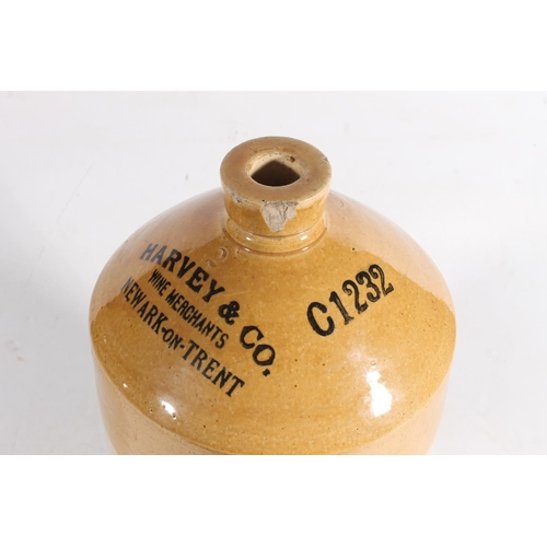 29 - Bristol made stoneware two tone crock for Harvey & Co. Wine Merchants of Newark on Trent, 40cm h... 