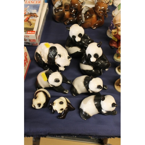 44 - USSR porcelain panda models.