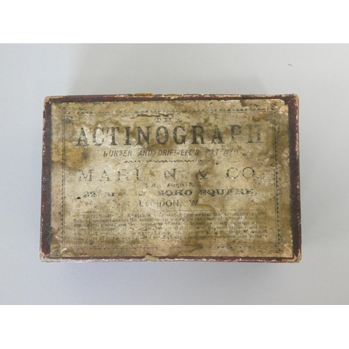 391 - Victorian Hurter & Driffield's Actinograph photographic exposure calculator patent no.5545 ... 