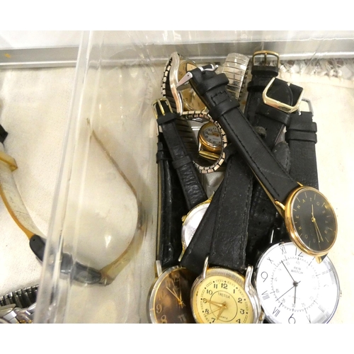 33 - Large box of watches.