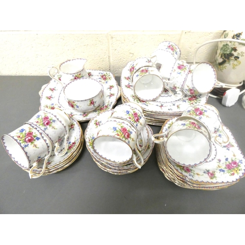 45 - Royal Albert Petit point tea set.