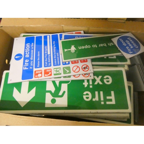 78 - Large collection of various factory safety signs.