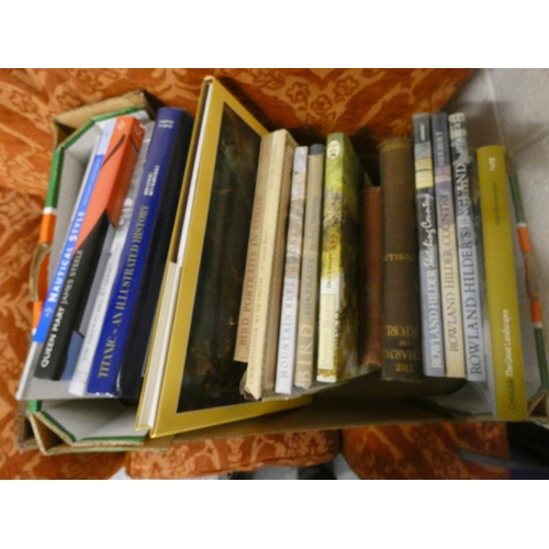 84 - Large box of art reference books.