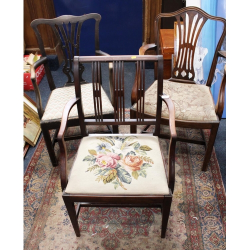 797 - Three early 20th century armchairs.