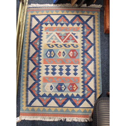 801 - Kelim prayer rug, 90cm x 65cm.