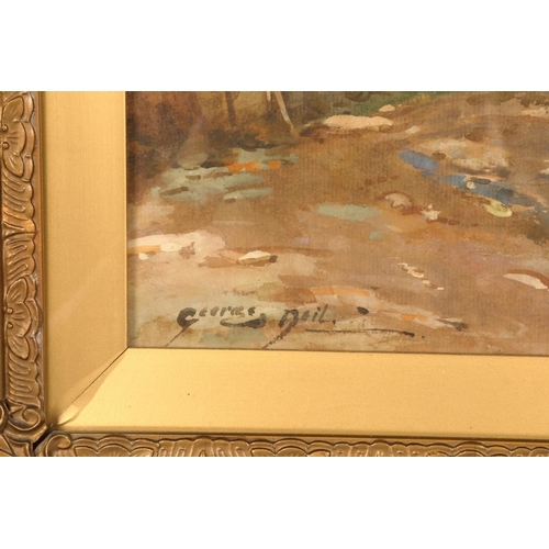 374 - George Neil (Scottish 1888-1931)'Crail and Wemyss'Pair of gilt framed oils on boardboth signed24cm x... 