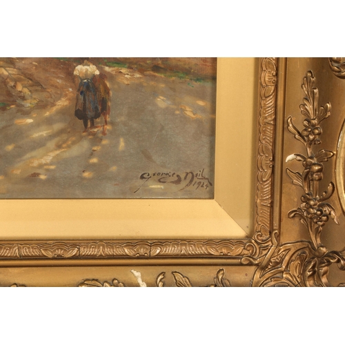 374 - George Neil (Scottish 1888-1931)'Crail and Wemyss'Pair of gilt framed oils on boardboth signed24cm x... 