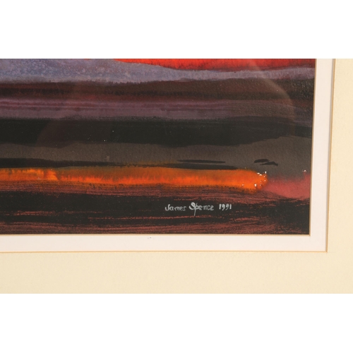 467 - James Spence R.S.W.(1929-2016)The Last Light Towards SkyFramed Mixed Media, signed lower right dated... 