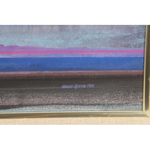 468 - James Spence R.S.W. (1929-2016)Hebridean NocturnFramed Mixed Media, signed lower right dated 1992Lab... 