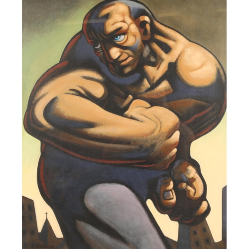 477 - Peter Howson OBE (Scottish Born 1958)Joe The FighterFramed oil on canvas, signed lower left59cm x 48... 