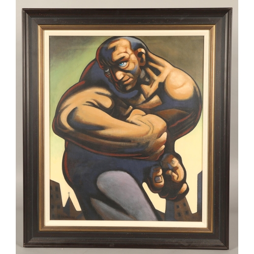 477 - Peter Howson OBE (Scottish Born 1958)Joe The FighterFramed oil on canvas, signed lower left59cm x 48... 