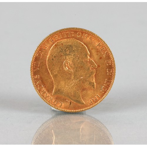 122 - Edward VII gold sovereign 1909